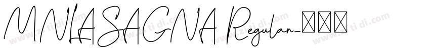 MNLASAGNA Regular字体转换